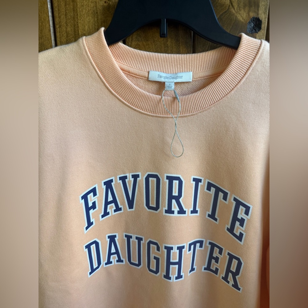 Favorite Daughter Peach Crewneck Sweatshirt - Picture 7 of 7